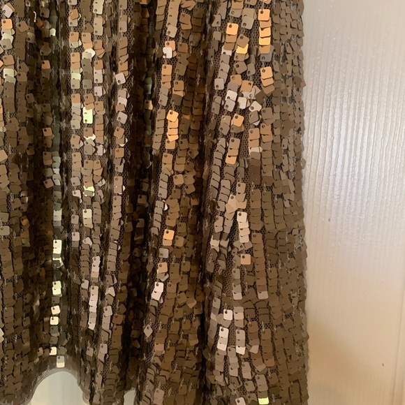 New Express Gold Sequin Dress size XS - Picture 3 of 6